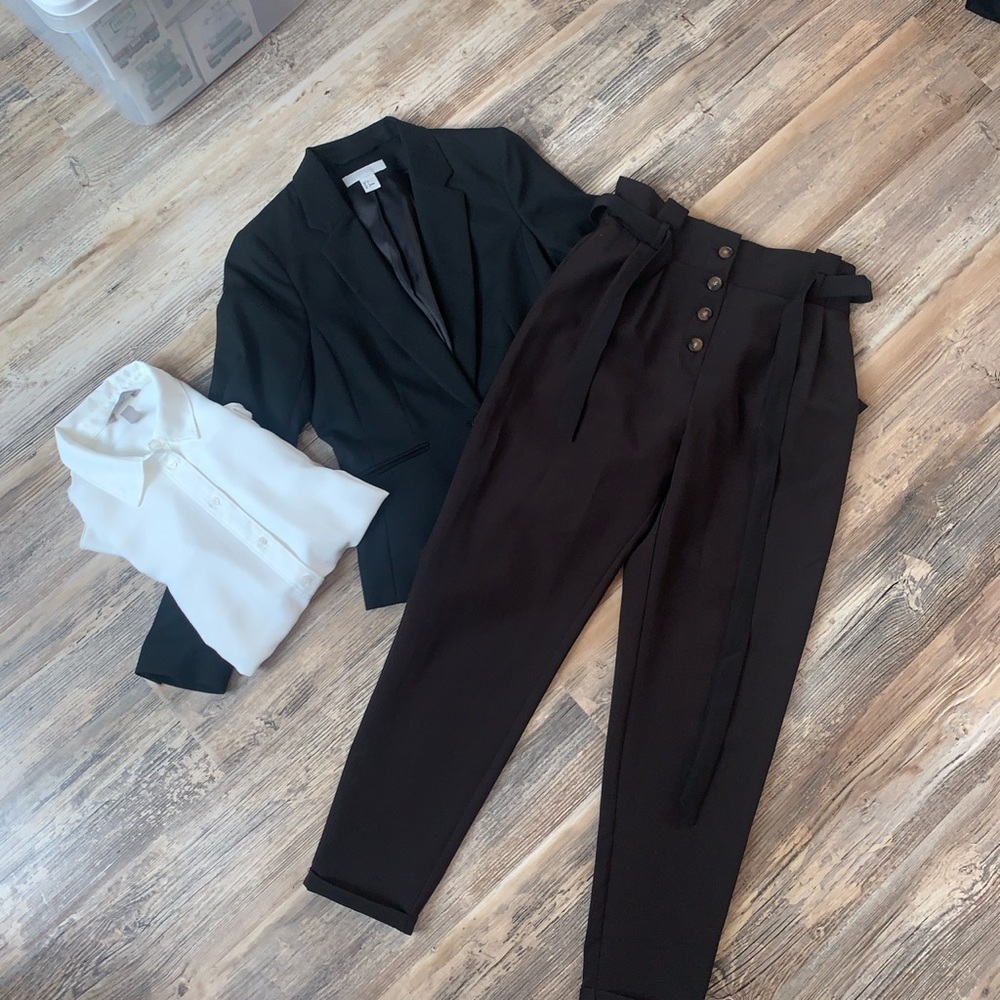 Forms suit 3 piece for women blazer slacks and button up